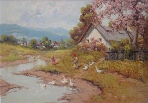 Geese Tenders by Antal Neogrady