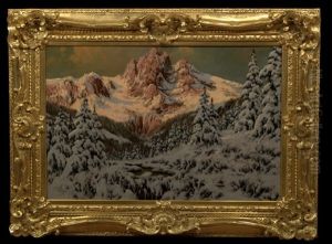Alpine Landscape by Antal Neogrady