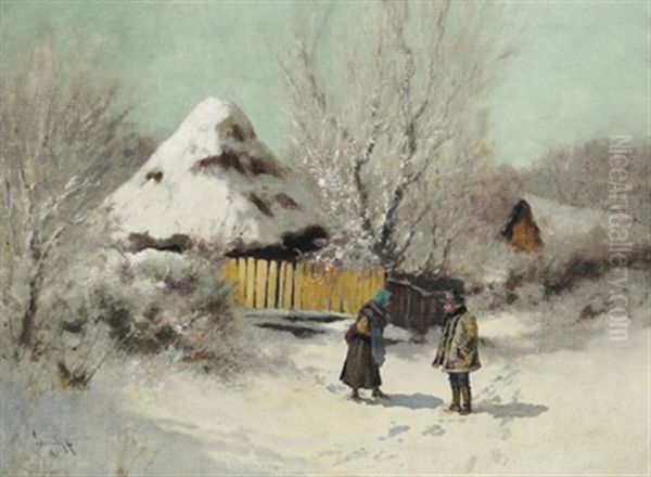 Auf Der Verschneiten Landstrase - view 1