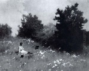 Auf Der Blumenwiese by Antal Neogrady