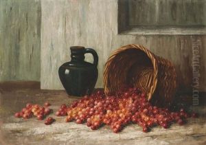 Stillleben Mit Kirschen Und Krug by Karl Neppel
