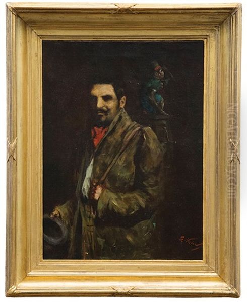 Organ Grinder With Monkey - view 1