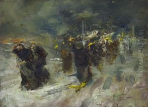 Funeral Procession by Girolamo Pieri B. Nerli