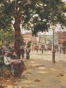 Marble Arch, Speakers Corner, London by Girolamo Pieri B. Nerli