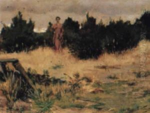 Path Through The Dunes by Girolamo Pieri B. Nerli
