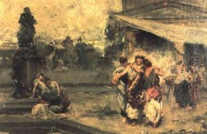 In The Days Of Old Rome by Girolamo Pieri B. Nerli
