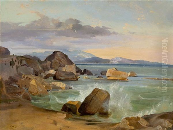 On The Beach Of Terracina - view 1