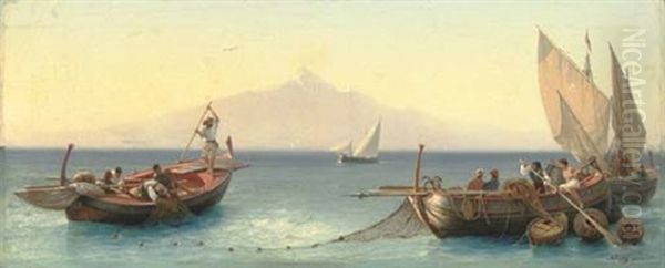 Fishermen In The Bay Of Naples - view 1