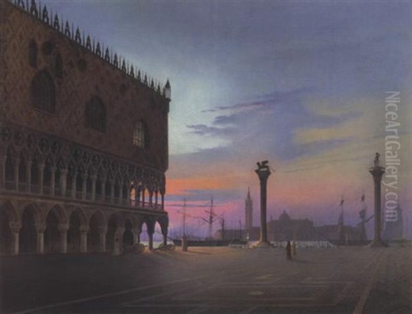 Dogenpalast Im Morgengrauen - view 1