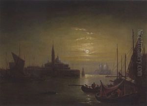 Venedig Bei Mondlicht by Friedrich Nerly the Younger