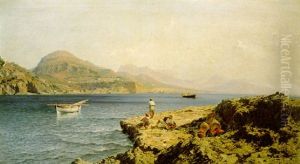 On The Coast Near Naples by Friedrich Nerly the Younger
