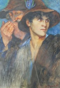Study Of A Young Man by Adolsphus Birkenruth