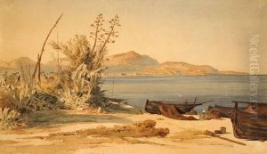 Italienische Kustenlandschaft by Friedrich Nerly