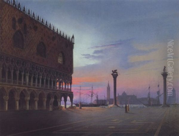 Dogenpalast Im Morgengrauen - view 1