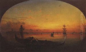Sonnenuntergang Bei Venedig by Friedrich Nerly