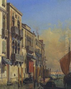 Motiv Aus Venedig (blick Vom Canal Grande Auf S. Geremia?) by Friedrich Nerly