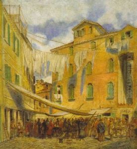 Romische Strasenszene by Friedrich Nerly