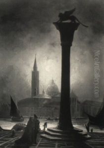 Mondlicht Uber Der Piazetta Mit Blick Auf San Giorgio
