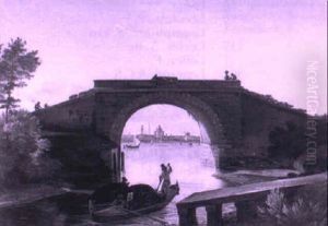 View Of The Arsenale, Venice by Friedrich Nerly