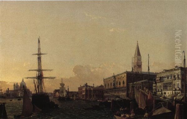Ansicht Von Venedig Mit Dogenpalast Und Isola Di San Giorgio Maggiore - view 1