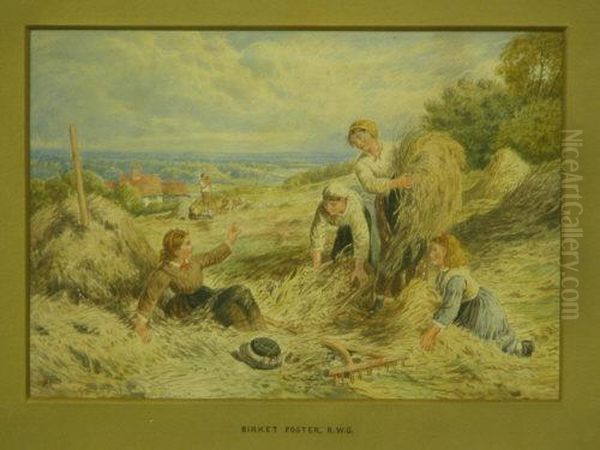 Children At Harvest Time - view 1