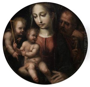 The Holy Family 42.7cm (16 13/16in). Diameter