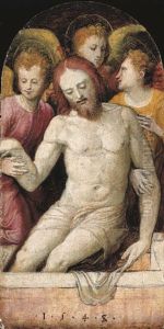 The Dead Christ Supported By Angels by Bartolomeo Neroni