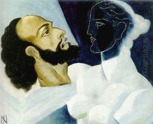 Duas Figuras - Joao Batista E Figura Feminina Helenica