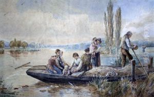 Harvesters In A Punt