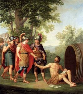 Begegnung Von Alexander Dem Grosen Mit Diogenes by Andreas Nesselthaler