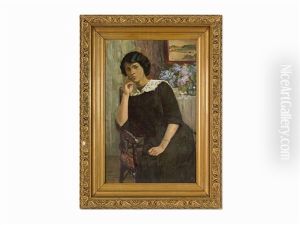 Portrait Of Artist's Wife by Mikhail Vasilievich Nesterov