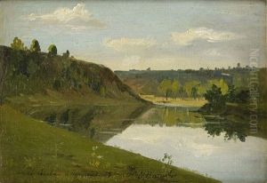Landskap Fran Floden Sylva Vid Perm