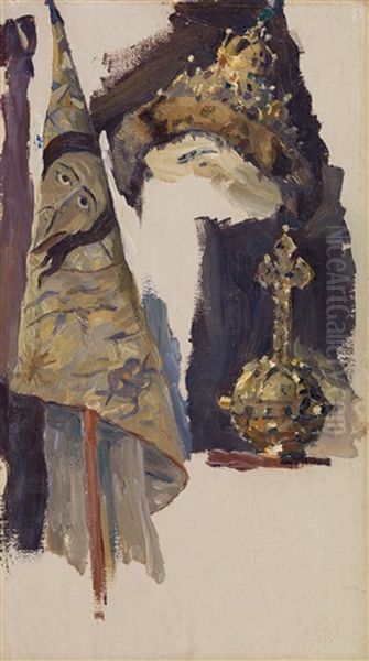 Studies For The Painting Russia; The Soul Of The People (2 Works) - view 1