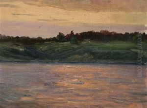 White River by Mikhail Vasilievich Nesterov