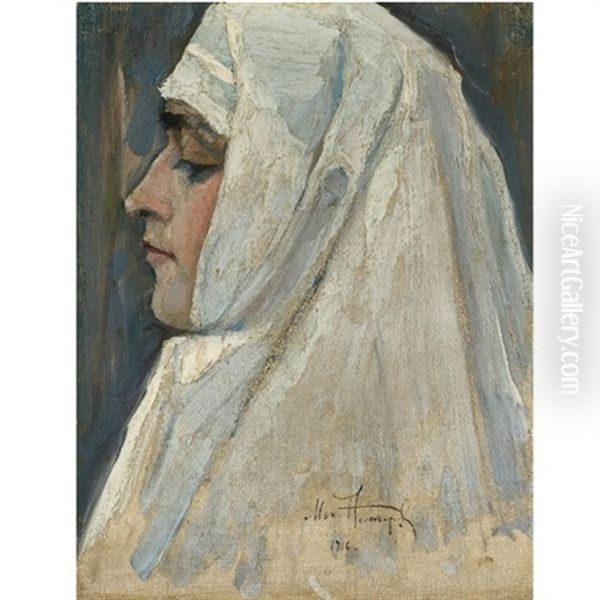Study For The Novice Nun From Na Rusi - view 1