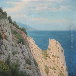 Rocky Coast On Capri by Axel Birkhammer