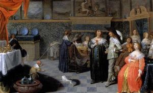 Gesellschafts-szene by Laurentius de Neter