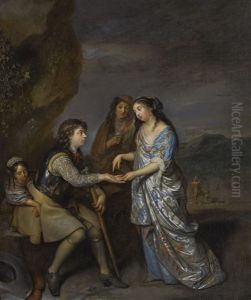The Fortune Teller by Caspar Netscher