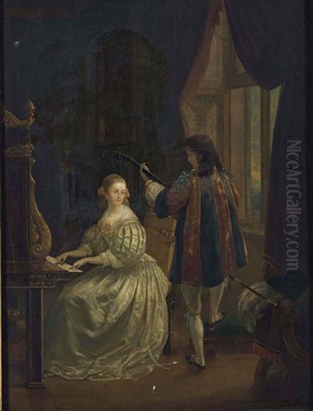Jeune Couple Jouant De La Musique - view 1