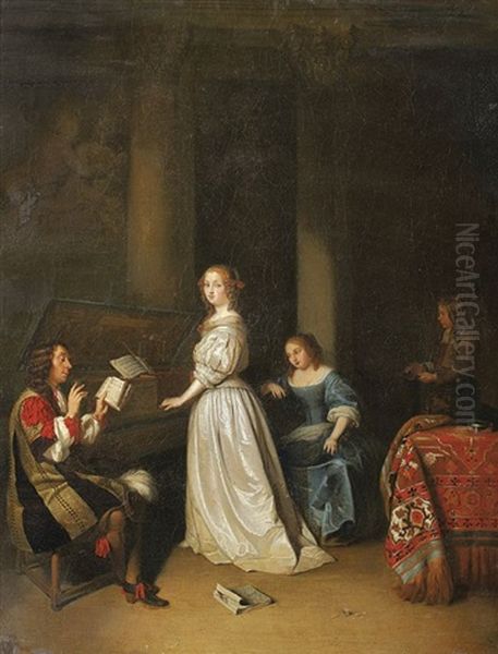Musizierende Gesellschaft Im Salon - view 1
