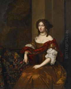 Portrat Einer Hofischen Dame by Caspar Netscher