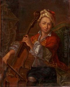 Portrait Eines Cellisten, Moglicherweise Francesco Alborea Gen. Francischello