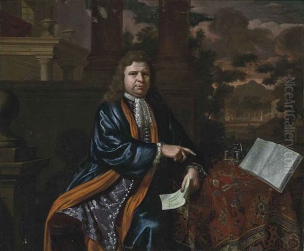 Portrait Of A Gentleman, Traditionally Identified As Francois Michel Le Tellier, Marquis De Louvois (1641-1691), Three-quarter-length - view 1