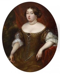 Portrat Einer Feinen Dame by Caspar Netscher