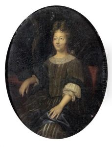 Portrait De Jeune Femme Assise