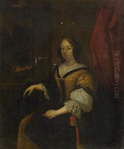 Portrait Einer Dame by Caspar Netscher