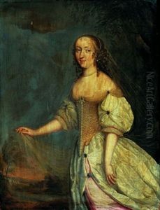 Portrait De Louise Francoise Bouthillier, Dans Un Paysage Portrait De Louise Francoise Bouthillier, Dans Un Paysage