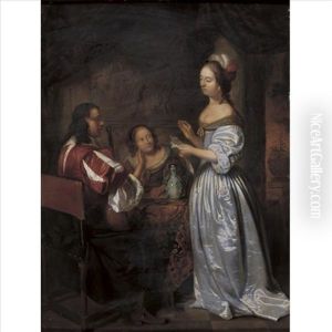 A Musical Company by Caspar Netscher