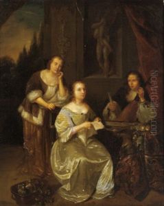 Musizierende Gesellschaft by Caspar Netscher