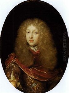 Portrait Of Duke Friedrich August Of Saxe-eisenach by Caspar Netscher